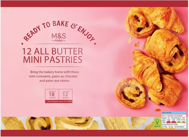 Marks & Spencer 12 All Butter Mini Pastries