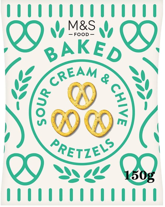 Marks & Spencer Baked Sour Cream & Chive Pretzels