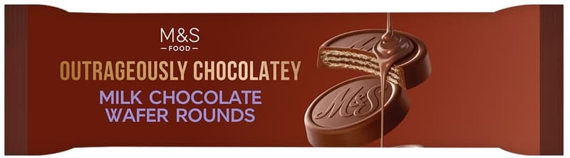Marks & Spencer Outrageously Chocolatey Milk Chocolate Wafer Rounds