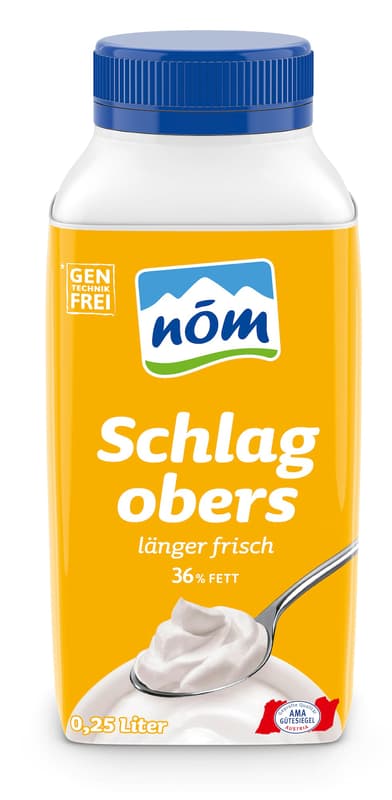 nöm whipped cream 36% longer fresh
