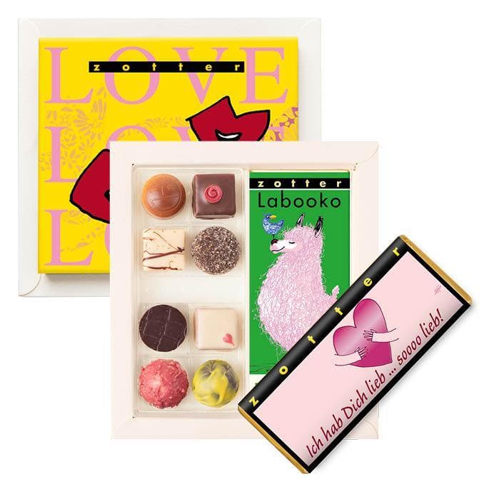 Zotter BIO Geschenkset Love Love Love