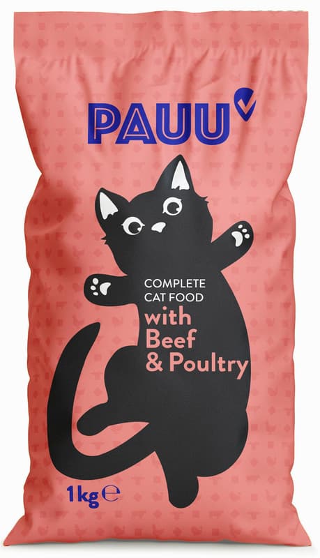 Pauu Dry Cat beef,chicken 1 kg