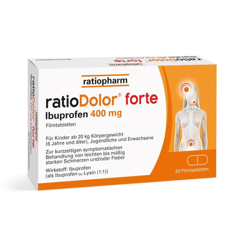 ratioDolor Ibuprofen 400 mg Filmtabletten