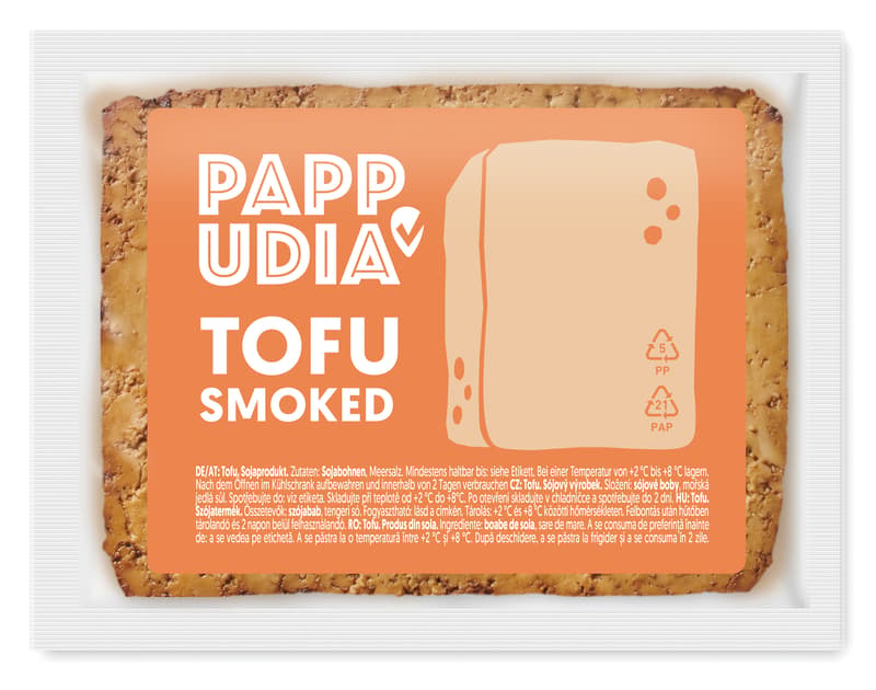 Pappudia Tofu geräuchert