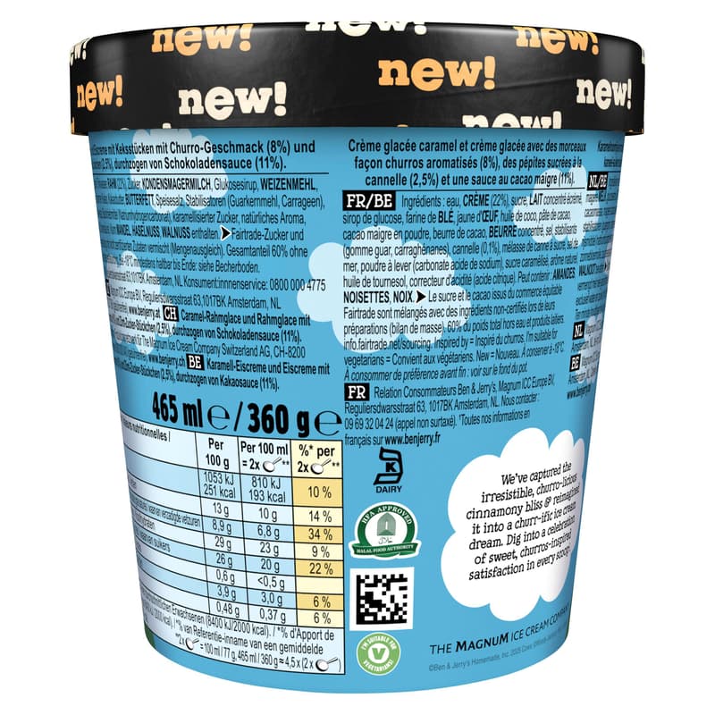 Ben & Jerry's Churrifically Churros-y