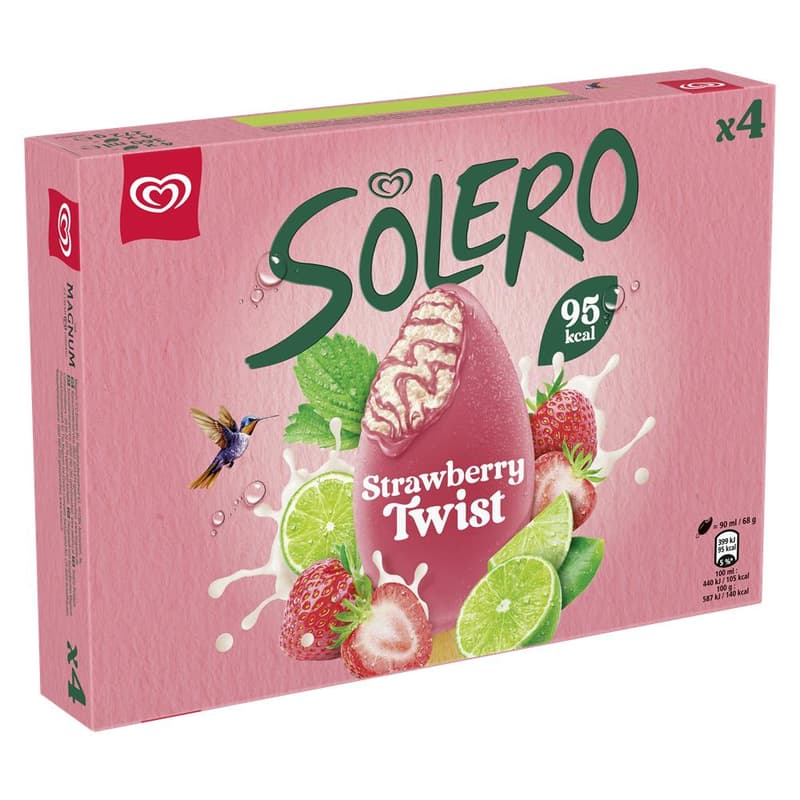 Solero Strawberry Twist MP 4 x 90ml
