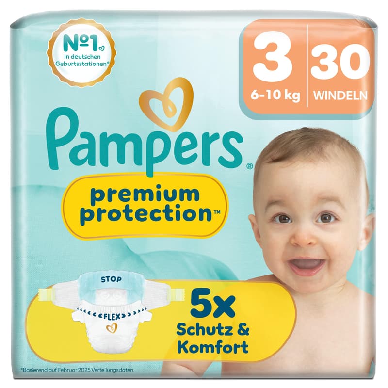 Pampers Premium Protection Diapers Size 3 Midi 6-10kg Single Pack