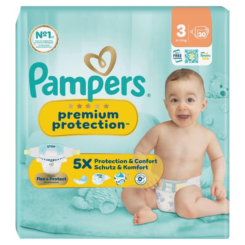 Pampers Premium Protection Diapers Size 3 Midi 6-10kg Single Pack