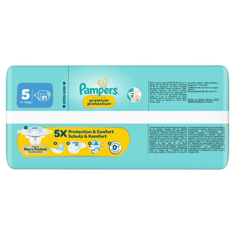 Pampers Premium Protection Windeln Gr. 5 Junior 11-16kg Single Pack