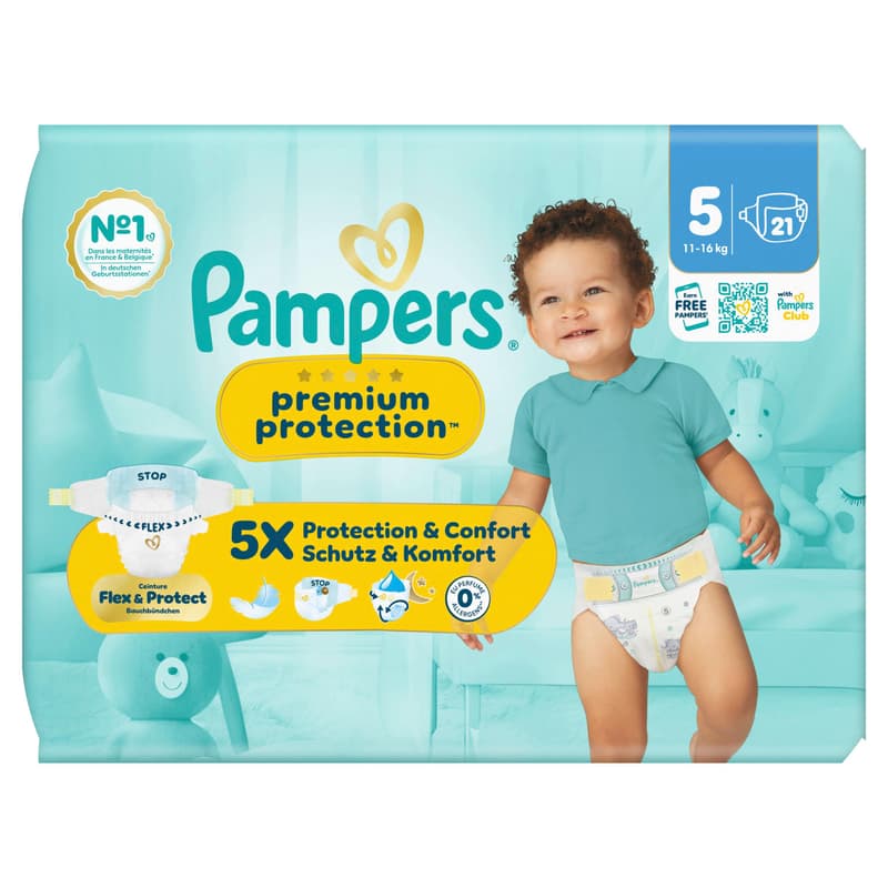 Pampers Premium Protection Windeln Gr. 5 Junior 11-16kg Single Pack