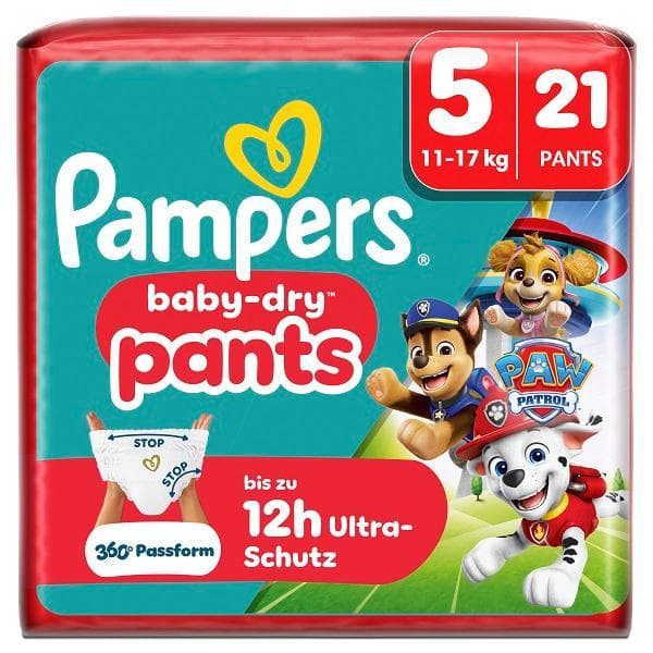 Pampers Baby Dry Pants Gr. 5 Junior 11-17kg Single Pack Paw Patrol 21 St