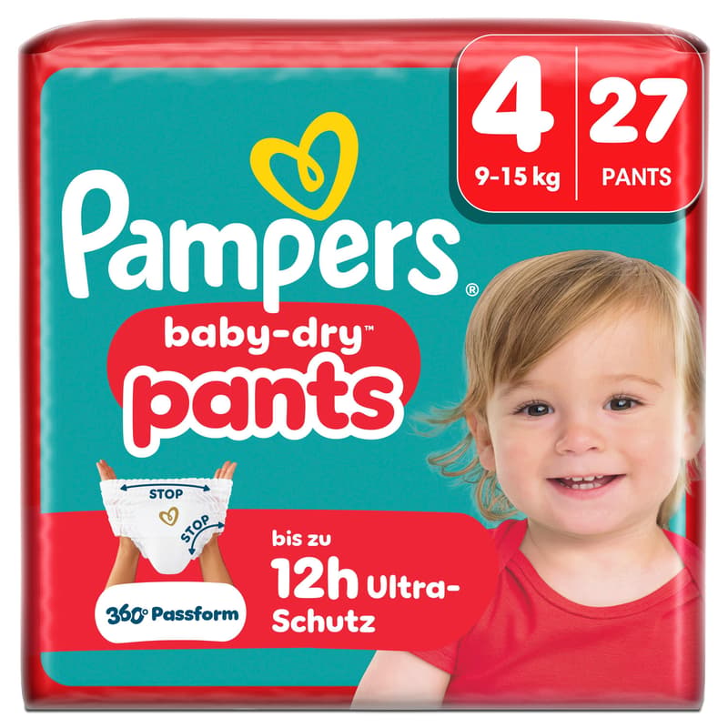Pampers Baby Dry Pants Gr. 4 Maxi 9-15kg Single Pack 27 St