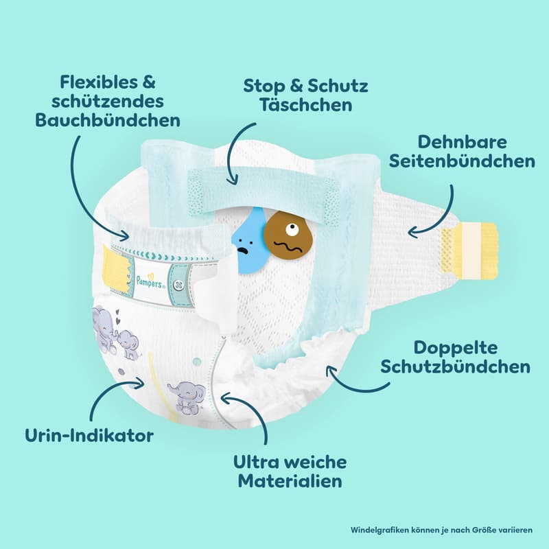 Pampers Premium Protection Windeln Gr. 6 Extra Large 13-18kg Single Pack 19 St