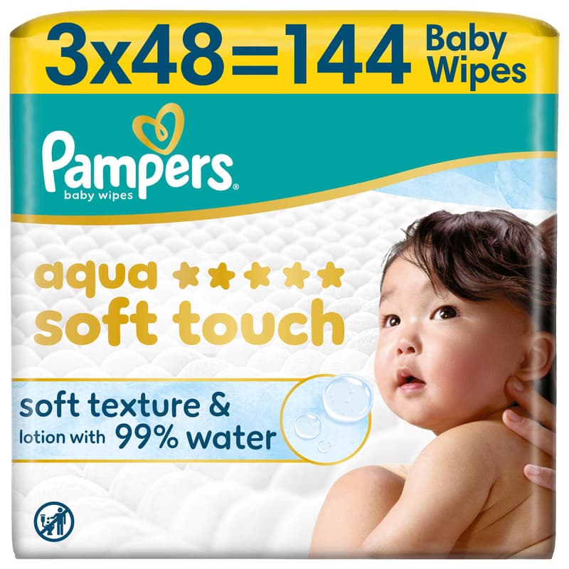 Pampers Feuchttücher Aqua Soft Touch 3*48pcs