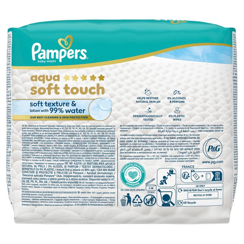 Pampers Feuchttücher Aqua Soft Touch 3*48pcs