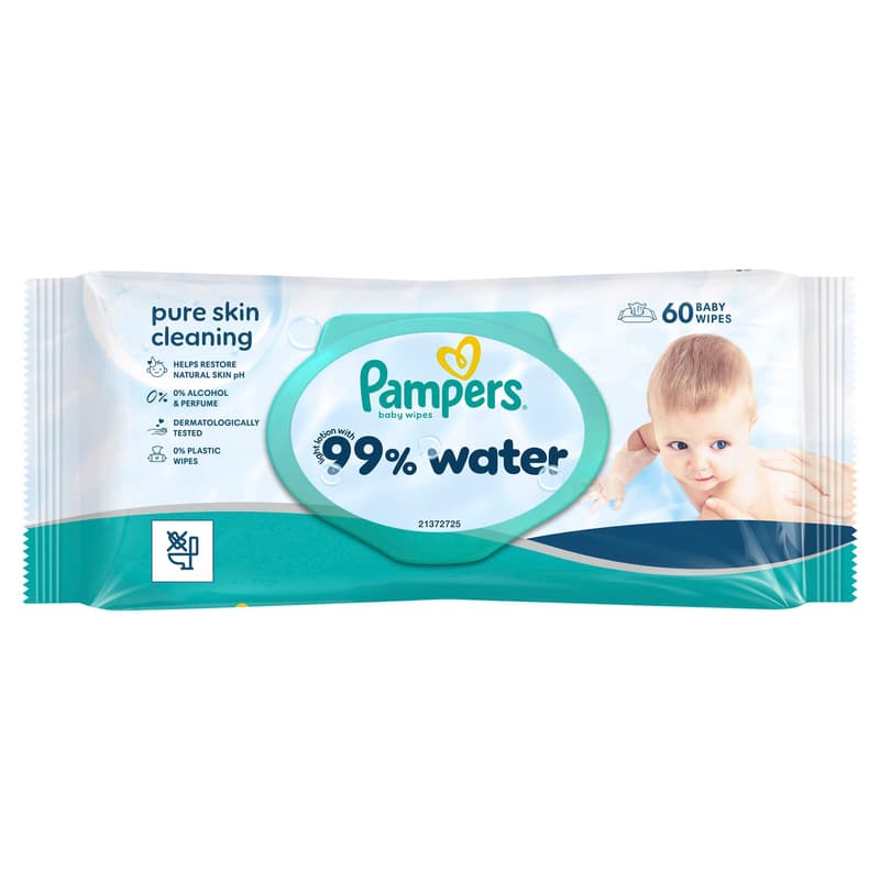 Pampers Feuchttücher 99% Water 1x 60 ST