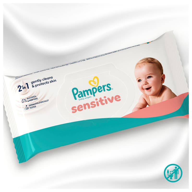 Pampers Sensitive Wipes 3x240 pcs