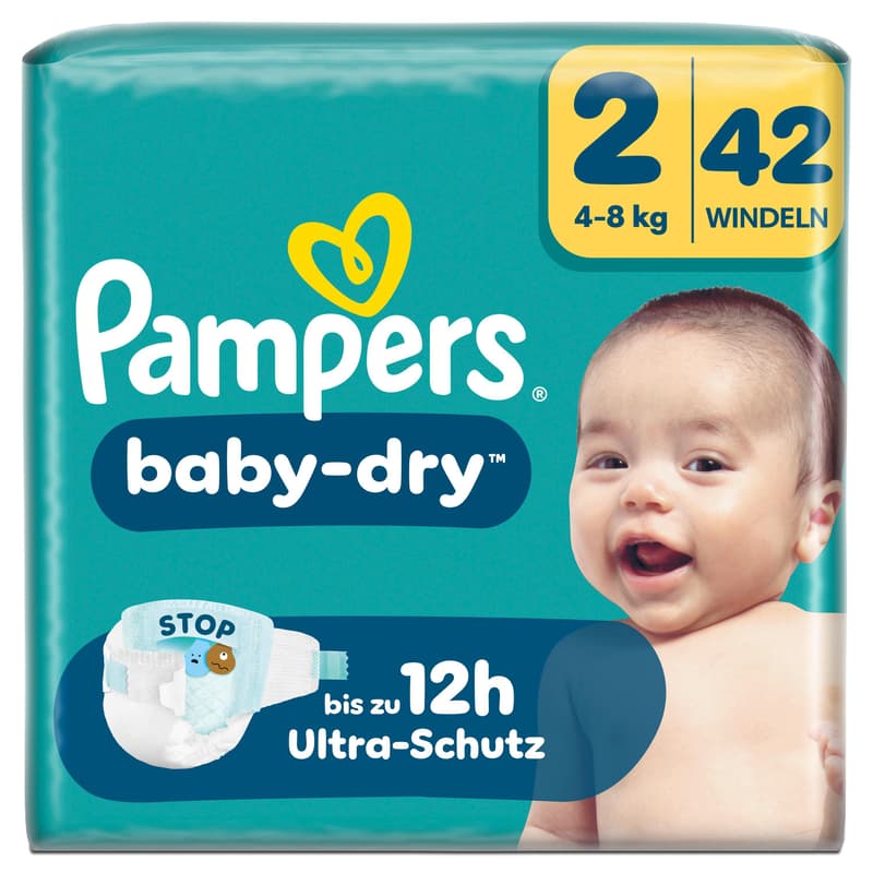Pampers Baby Dry Windeln Gr. 2 Mini 4-8kg Single Pack 42 St