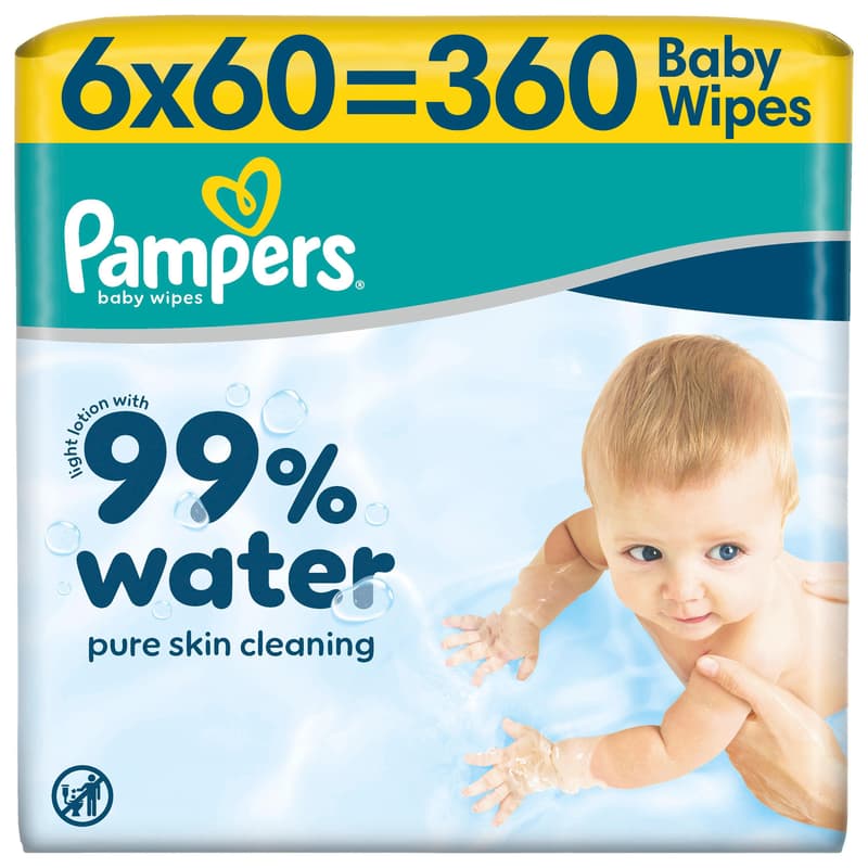 	Pampers Feuchttücher 99% Water 6x 360 St