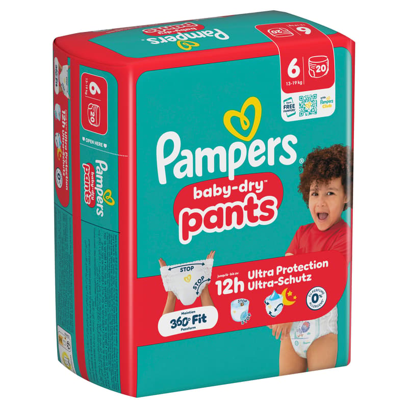 Pampers Baby Dry Pants Gr. 6 Extra Large 13-19kg Single Pack 20 St