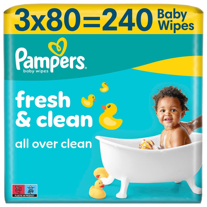 Pampers Feuchttücher Fresh Clean 3x 240 ST
