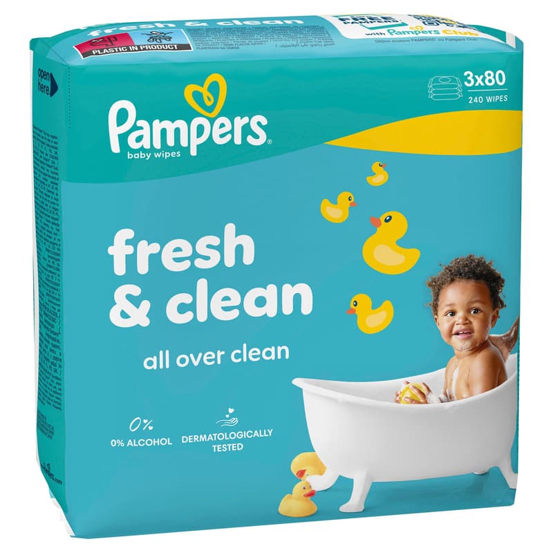 Pampers Feuchttücher Fresh Clean 3x 240 ST