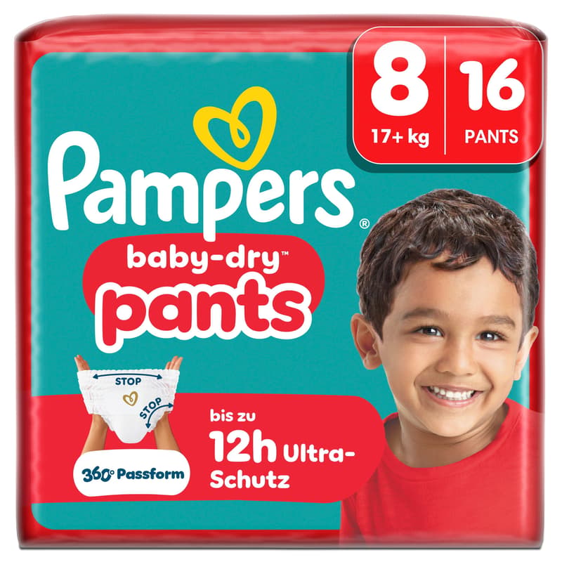 Pampers Baby Dry Pants Gr. 8 Extra Large 17+kg Single Pack 16 St