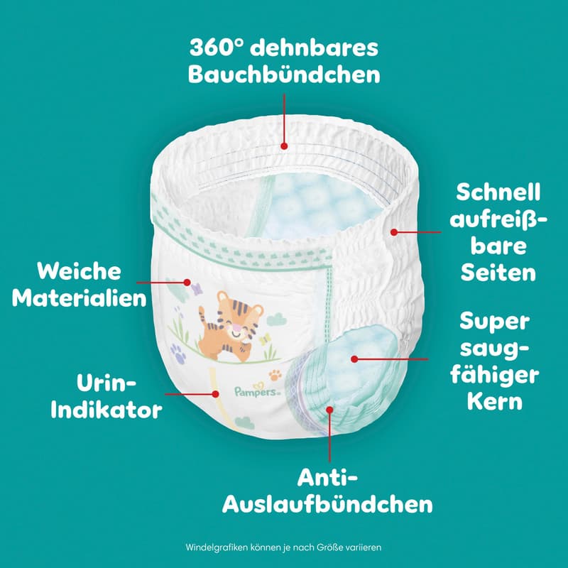 Pampers Baby Dry Pants Gr. 8 Extra Large 17+kg Single Pack 16 St