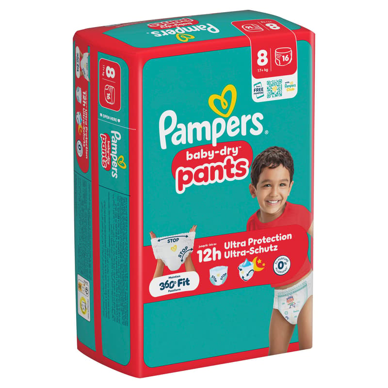 Pampers Baby Dry Pants Gr. 8 Extra Large 17+kg Single Pack 16 St