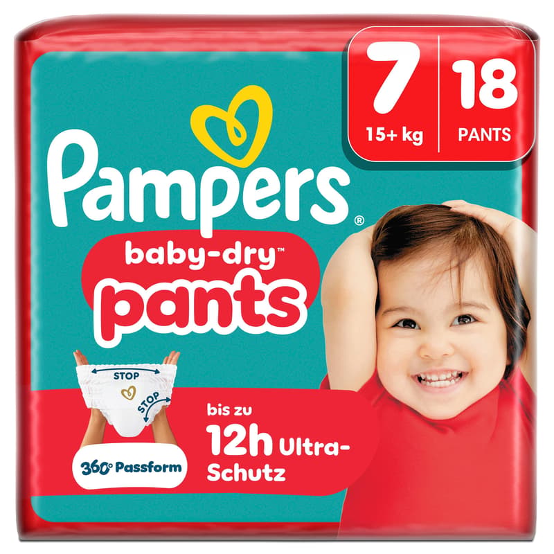 Pampers Baby Dry Pants Gr. 7 Extra Large 15+kg Single Pack 18 St