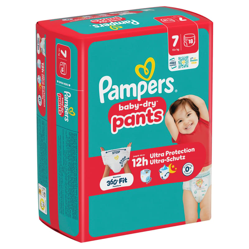 Pampers Baby Dry Pants Gr. 7 Extra Large 15+kg Single Pack 18 St