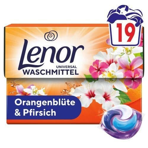 Lenor All-in-1 Liquid Laundry Pods Orange Blossom & Peach - 19WL