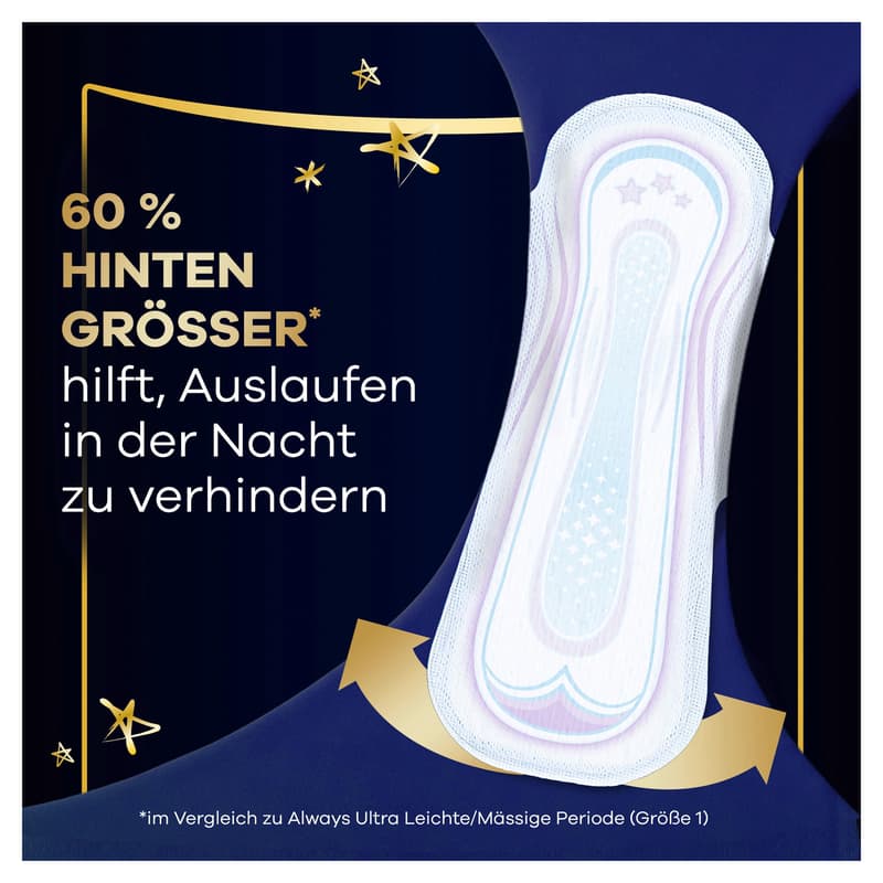 Always Ultra Damenbinden Größe 4 - Secure Night mit Flügeln Gigapack 22