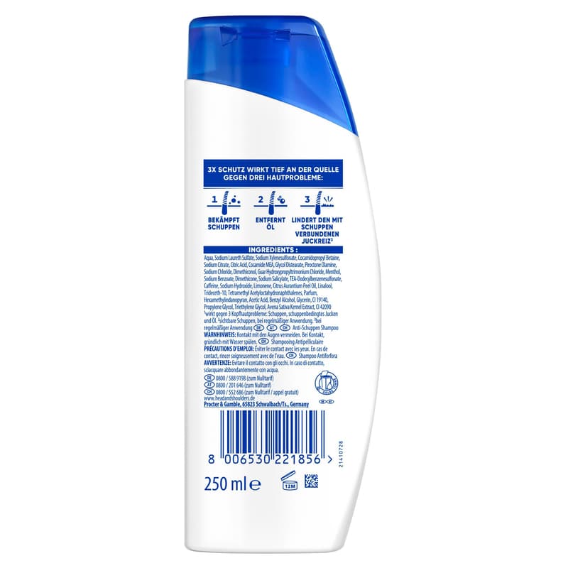Head & Shoulders Anti Schuppen Shampoo Anti-Haarverlust 250ml
