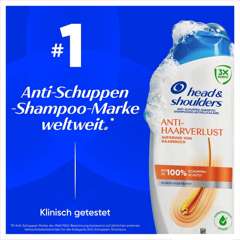 Head & Shoulders Anti Schuppen Shampoo Anti-Haarverlust 250ml