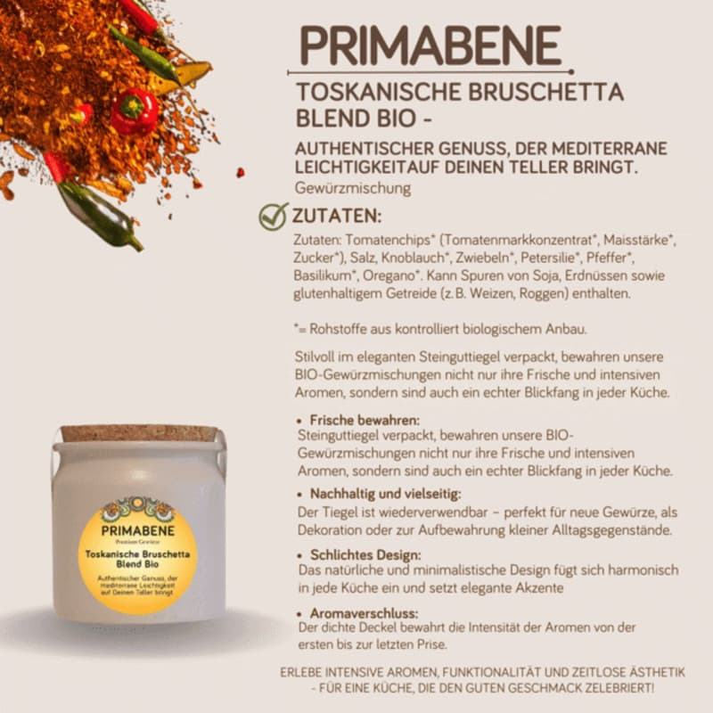 Toskanische Bruschetta Blend Bio Primabene  