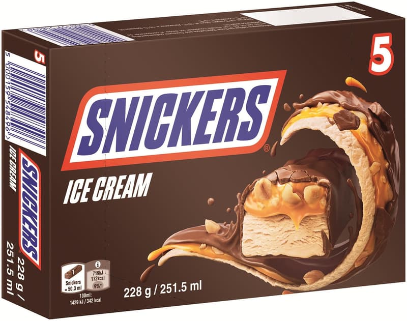 Snickers Ice Cream 5 Pack