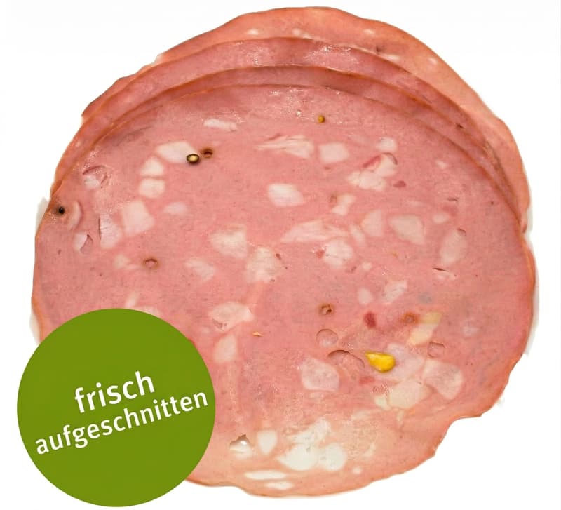 Mortadella - frisch aufgeschnitten