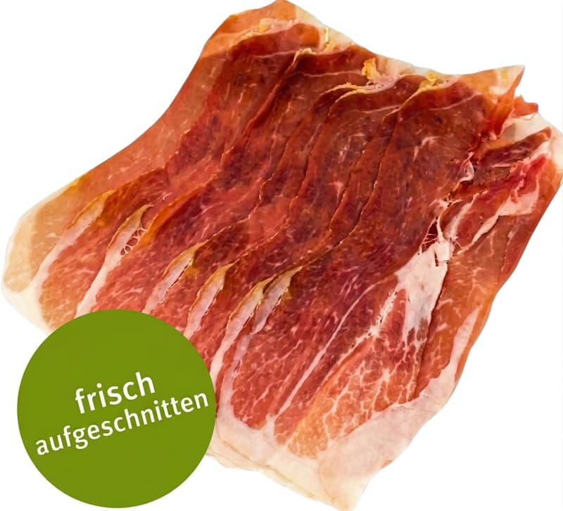 Prosciutto Crudo - frisch aufgeschnitten