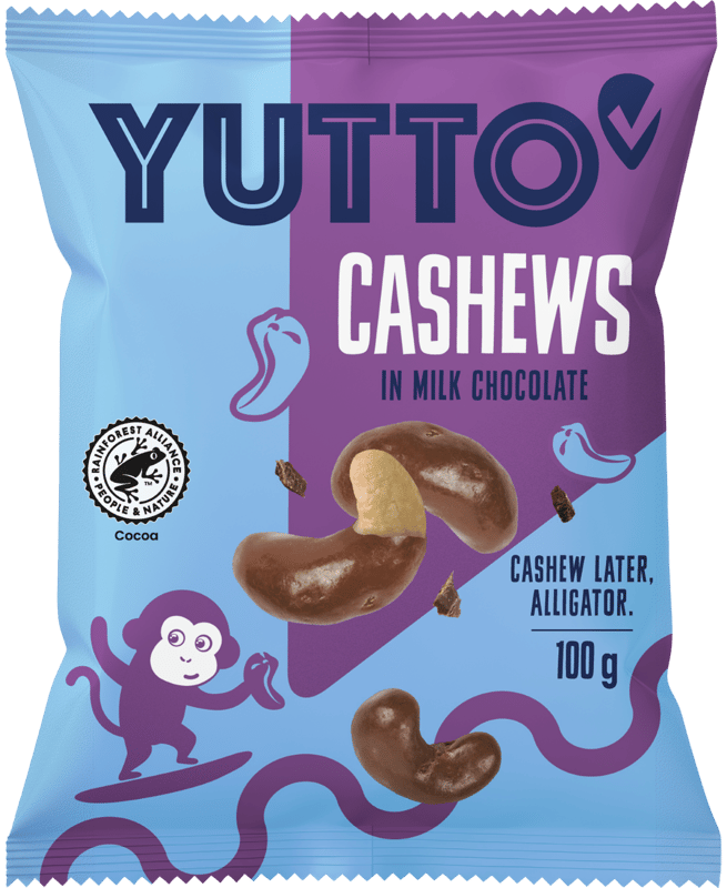 Yutto Cashews in Milchschokolade