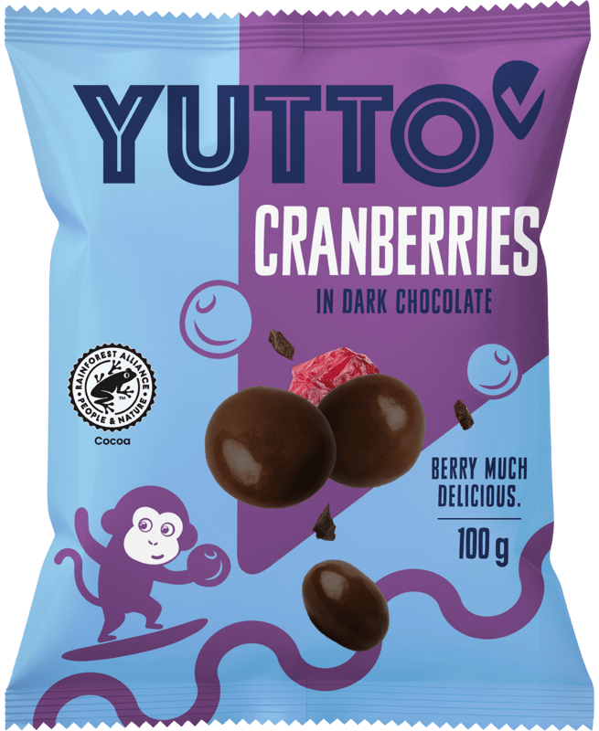 Yutto Cranberries in Zartbitterschokolade