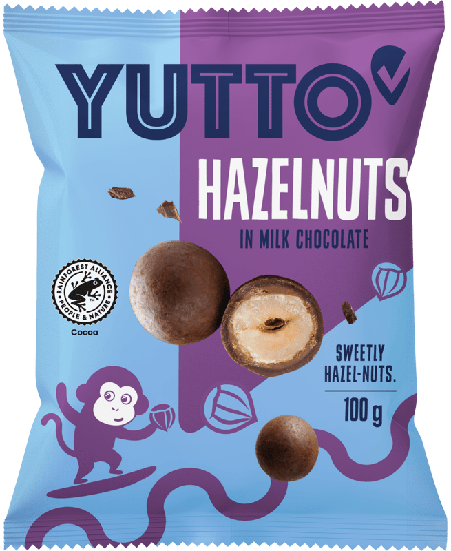 Yutto Haselnüsse in Milchschokolade