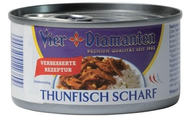 Vier Diamanten Thunfisch scharf