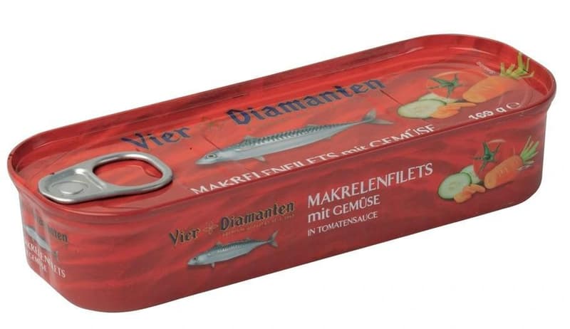 Vier Diamanten Mackerel in Vegetable and Tomato Sauce
