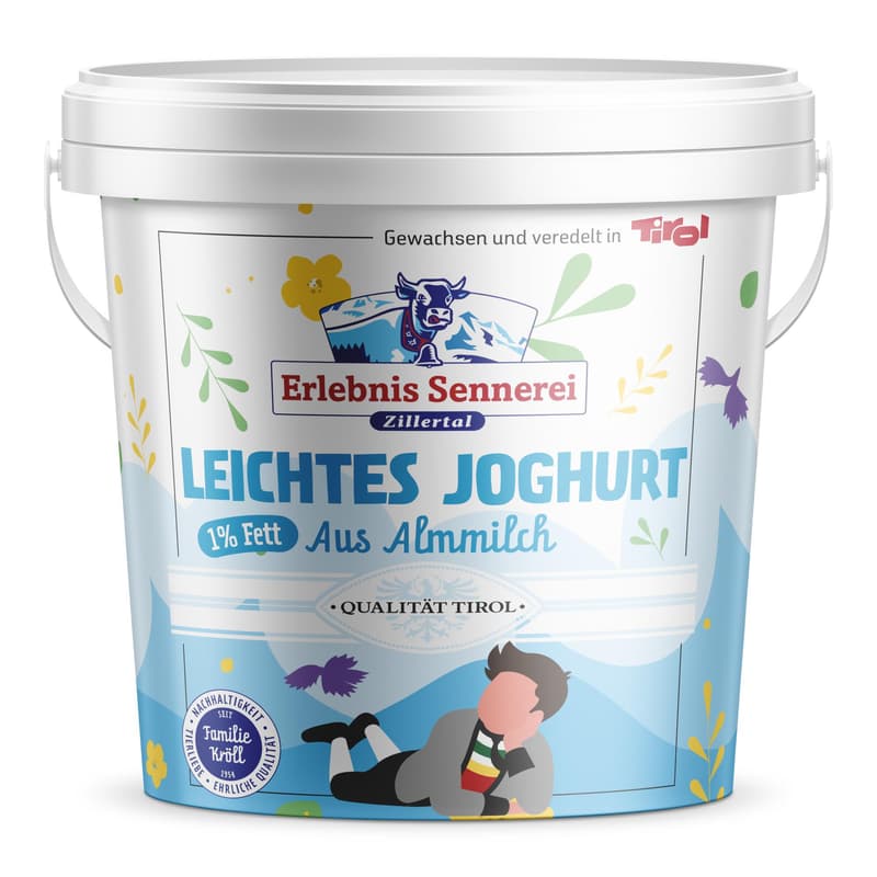 Erlebnis Sennerei Zillertal Naturjoghurt Heumilch 1%