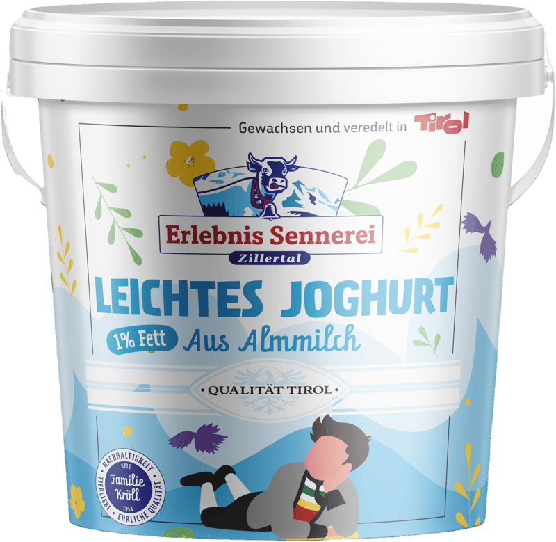 Erlebnis Sennerei Zillertal Naturjoghurt Heumilch 1%