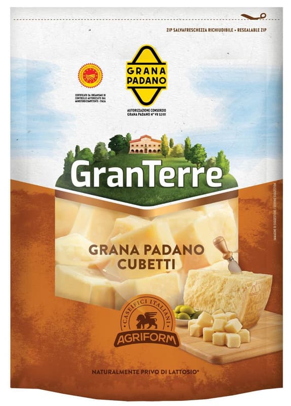 AGRIFORM Grana Padano DOP/g.U. Cubetti/Würfel 200g