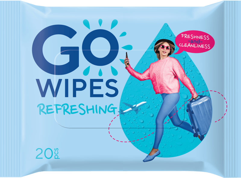 GoWipes Refreshing Wet
Wipes with Vitamin E & D-pantheno