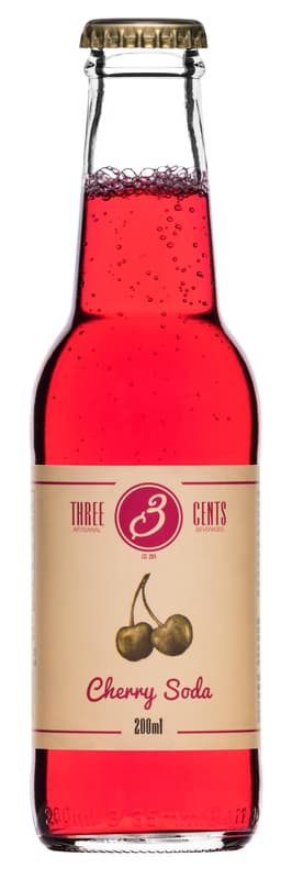 Three Cents Cherry Soda (Single-use glass)