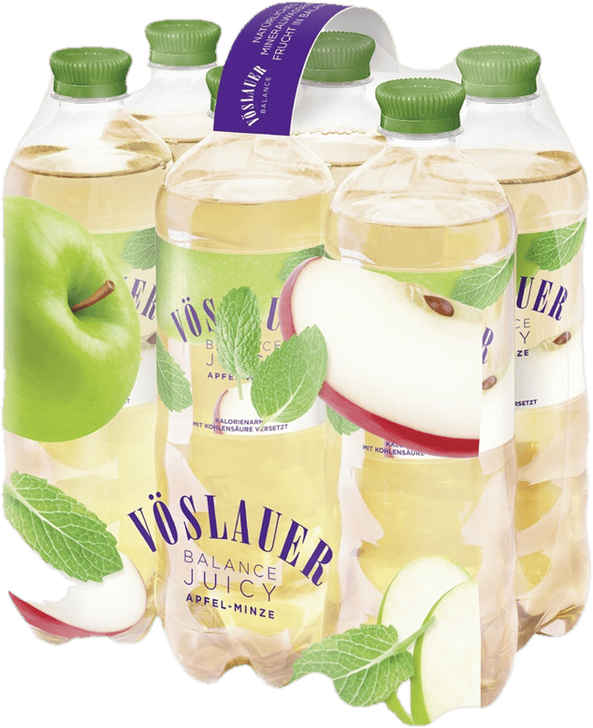 Vöslauer Balance Juicy Apfel-Minze 6x0,75l (EinwegPFAND)